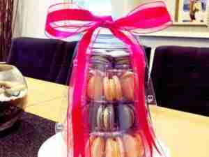 Macaron GIFT BOX: Mini Macaron Tower 4 tier approximately 20cm (approx 3 doz/36 pieces) – from $80