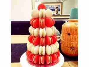 Macaron Tower – Small 5 to 6 tier approximately 25cm high – from $165