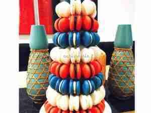 Macaron Tower – Medium 7 to 8 tier approximately 35cm high – from $235
