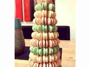 Macaron Tower – Large 10 to 11 tier approximately 45cm high – from $305