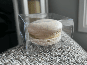 Macaron Single Cube Bomboniere – from $3.50 (min order of 12 applies)